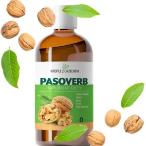 PASOVERB 100ml | Orzech Włoski Piołun Dynia Czarnuszka Imbir | EkoToTu