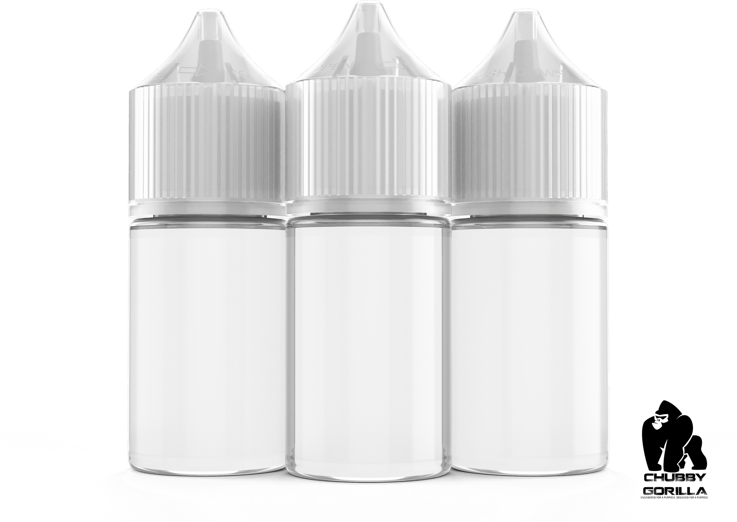 Butelka Chubby Gorilla Oryginał 30ml Przezroczysta zestaw 100 sztuk