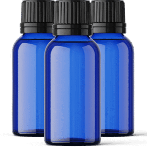 Butelka 30ml z kroplomierzem niebieska zestaw 30 sztuk